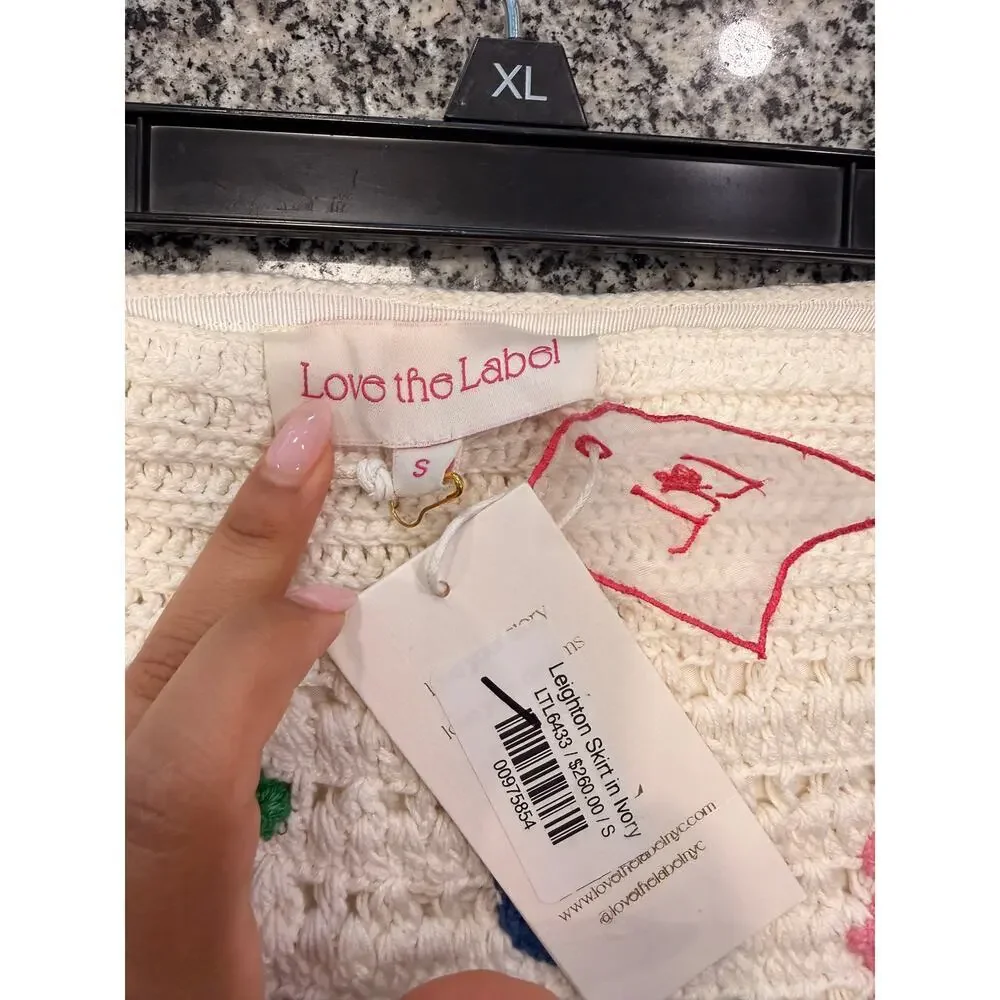 Love The Label Crochet Floral Two-Piece Set – Size Small – NWT
